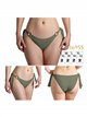 Braguita bikini con lazadas laterales con anillas decorativas