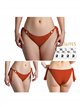 Braguita bikini con lazadas laterales con anillas decorativas