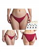 Braguita bikini con lazadas laterales con anillas decorativas