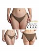 Braguita bikini con lazadas laterales con anillas decorativas