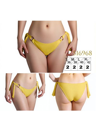 Braguita bikini con lazadas laterales con anillas decorativas 2