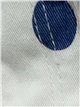 Pantalón vaquero barrel de lunares azul vaquero