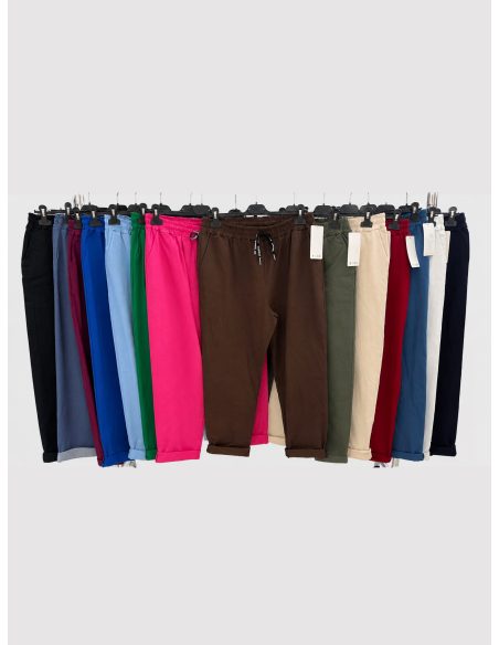 Pantaloni jogger con elastico in vita taglie forti | ZD-81511