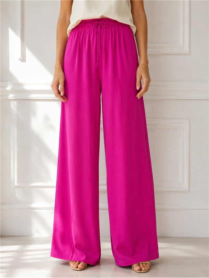 Pantalón fluido liso