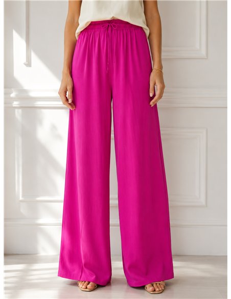 Pantalón fluido liso