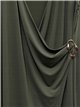 Drapiertes Lycra-Midikleid mit Schnalle