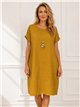 Locker sitzendes Kleid mit Taschen