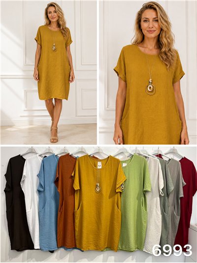 Vestido amplio con bolsillos 2