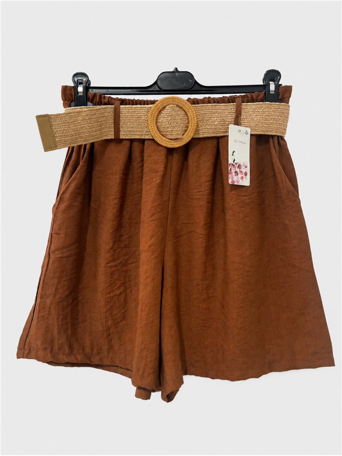 Short fluido con cinturón