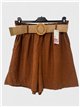 Short fluido con cinturón