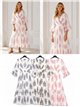 Bedrucktes Plumeti-Kleid