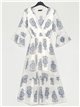 Bedrucktes Plumeti-Kleid