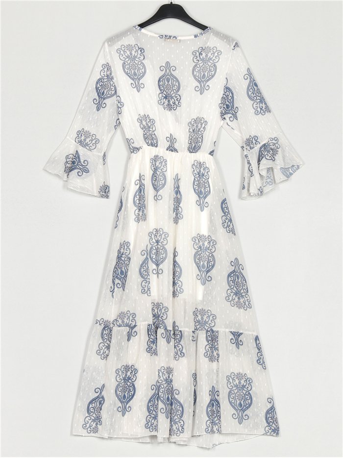 Bedrucktes Plumeti-Kleid