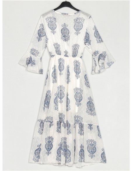 Bedrucktes Plumeti-Kleid