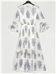 Bedrucktes Plumeti-Kleid