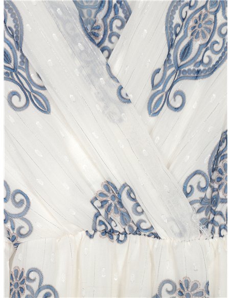 Bedrucktes Plumeti-Kleid