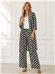 Chaqueta larga lycra lunares