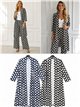 Chaqueta larga lycra lunares