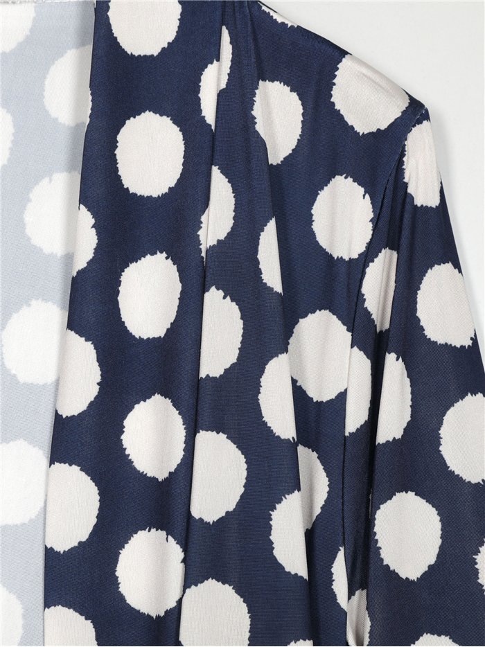 Chaqueta larga lycra lunares
