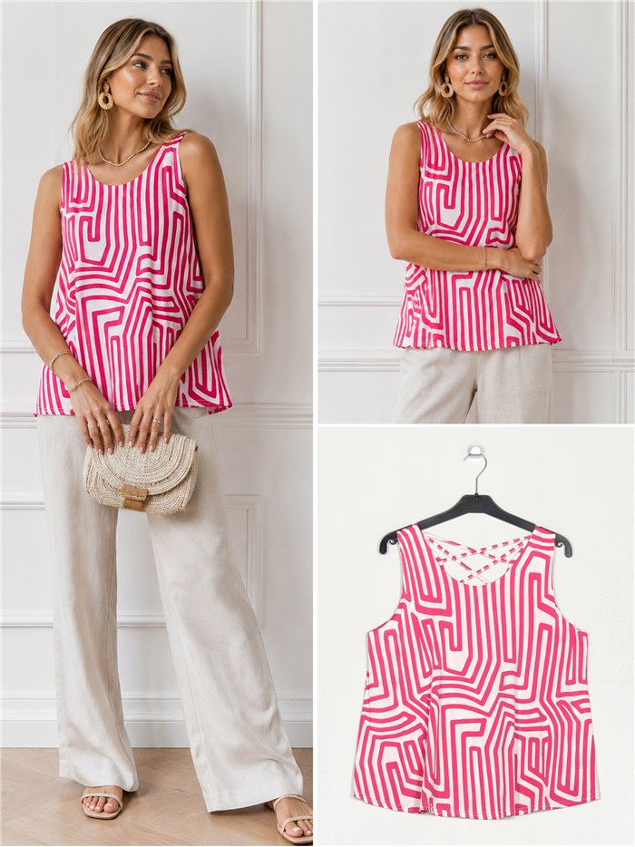 Blusa lycra estampada