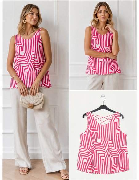 Blusa lycra estampada