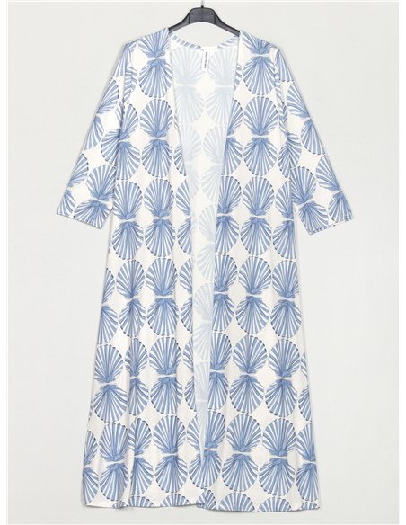Chaqueta larga lycra estampada