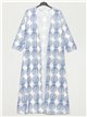Chaqueta larga lycra estampada