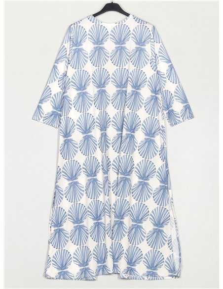 Chaqueta larga lycra estampada