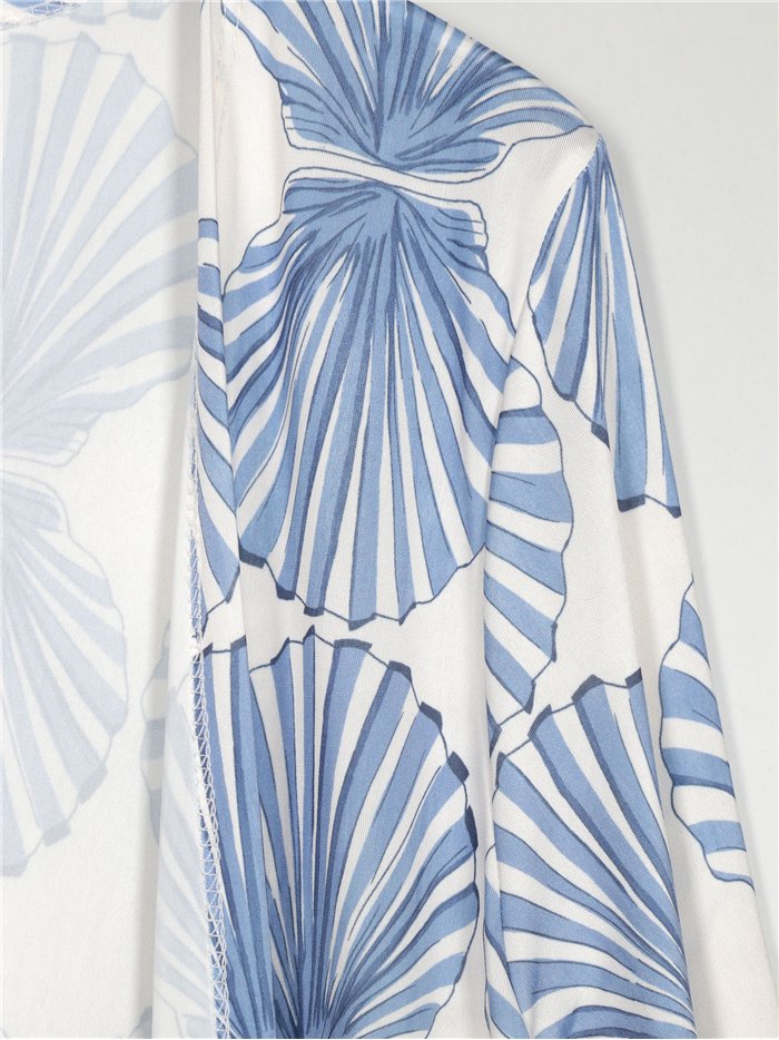 Chaqueta larga lycra estampada