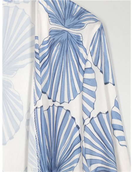 Chaqueta larga lycra estampada