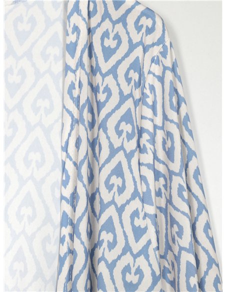 Chaqueta larga lycra estampada