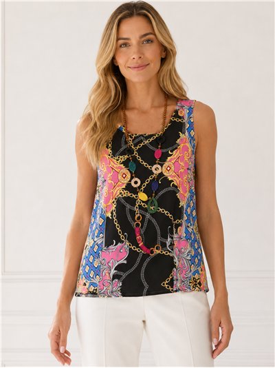 Blusa lycra estampada