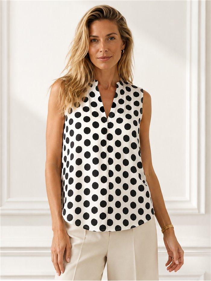 Blusa lycra lunares