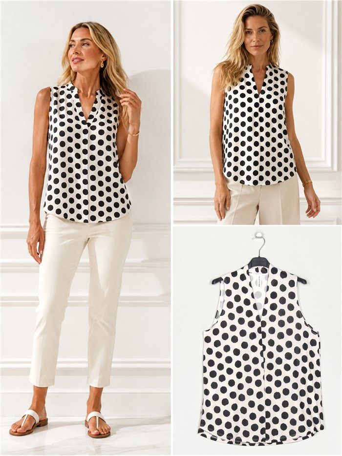 Blusa lycra lunares