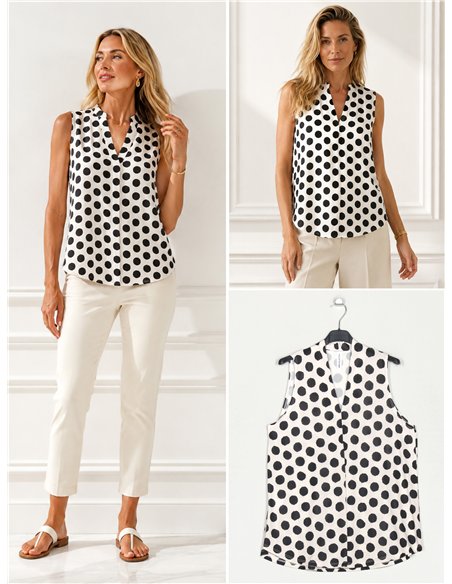 Blusa lycra lunares