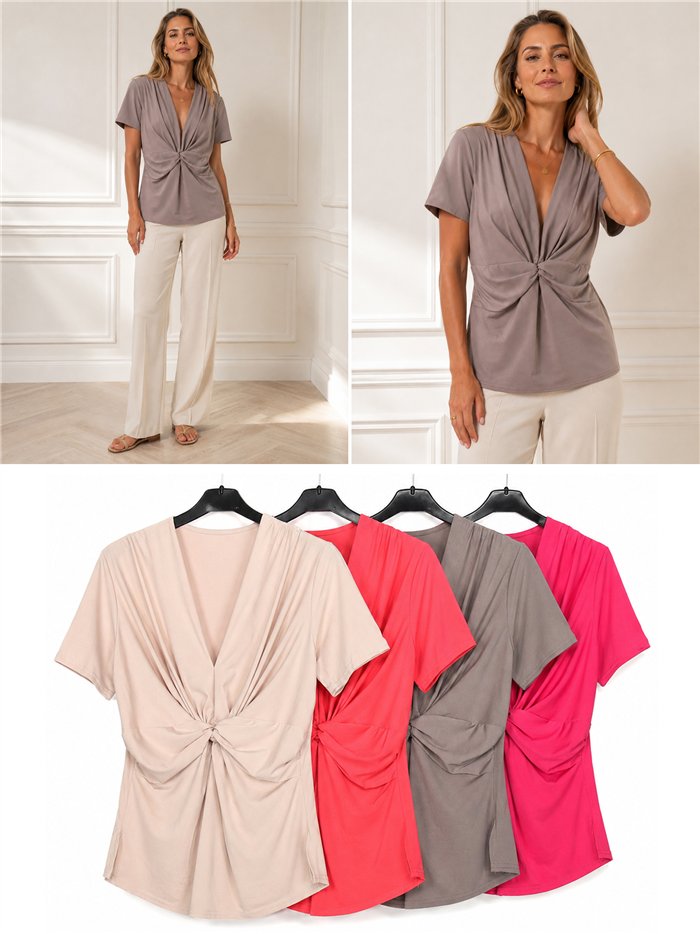 Blusa lycra nudos