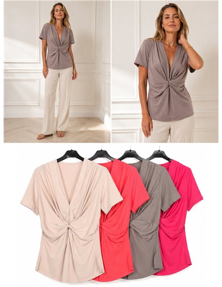 Blusa lycra nudos