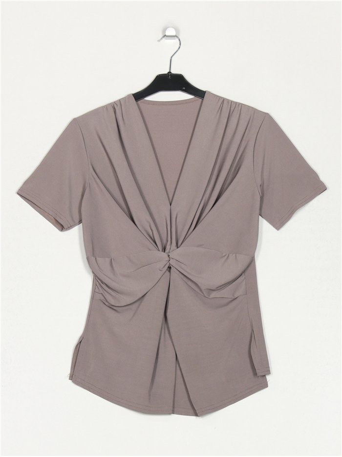 Blouse en lycra à nœuds