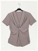 Blouse en lycra à nœuds