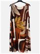 Kurzes Kleid mit abstraktem Muster