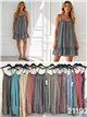 Kurzes Vichy-Kleid mit Rüschen