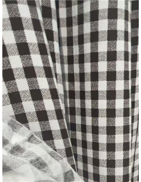 Kurzes Vichy-Kleid mit Rüschen