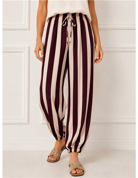 Pantalón baggy rayas