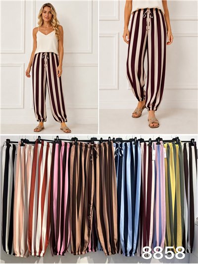 Pantalón baggy rayas 2