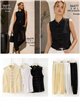 Blusa encaje con alamares