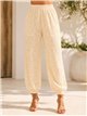 Pantalón jogger encaje