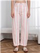Pantalón denim barrel rayas rosa