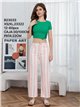 Pantalón denim barrel rayas rosa
