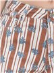 Bermuda denim rayas y flores