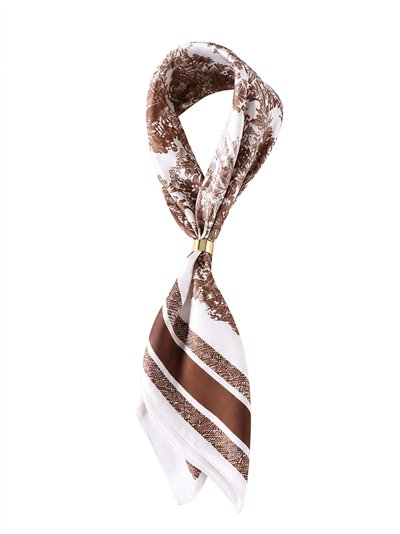 Pañuelo cuadrado estampado toile